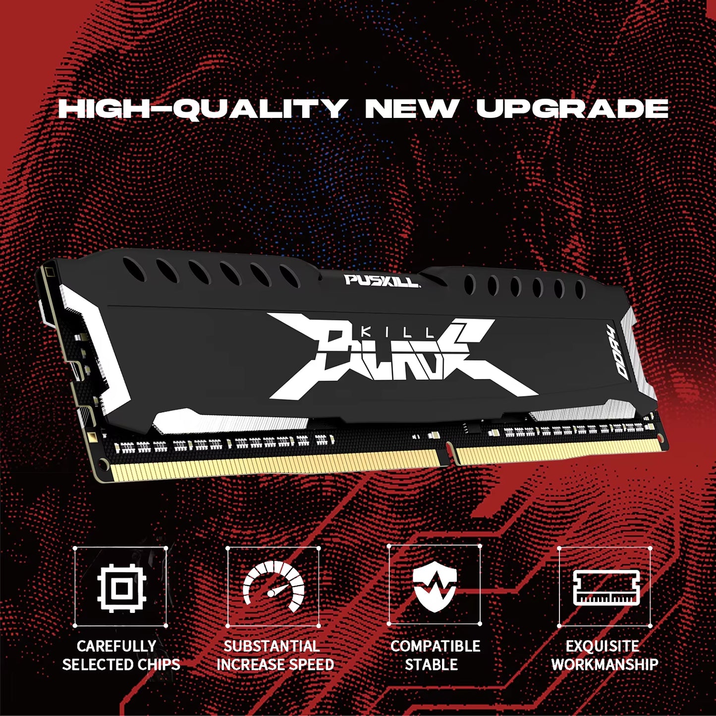 Memória RAM DDR4 16GB 8GB 1.2V 3200Mhz 2666Mhz Desktop Computer UDIMM Cooling Vest Memory Memoria