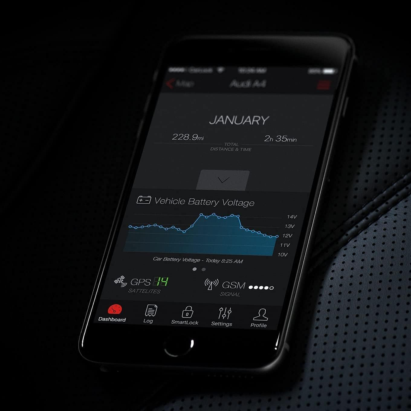 anti Theft Car Device - Real Time UK 4G LTE Car GPS Tracker & Car Alarm System Security - OBD & Phone App - Auto Van Vehicles Tracking & Instant Alert of Suspicious Behavior