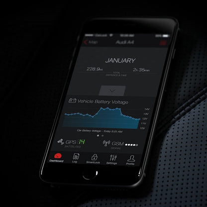 anti Theft Car Device - Real Time UK 4G LTE Car GPS Tracker & Car Alarm System Security - OBD & Phone App - Auto Van Vehicles Tracking & Instant Alert of Suspicious Behavior