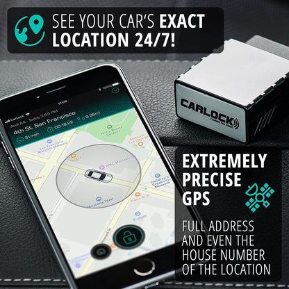 anti Theft Car Device - Real Time UK 4G LTE Car GPS Tracker & Car Alarm System Security - OBD & Phone App - Auto Van Vehicles Tracking & Instant Alert of Suspicious Behavior