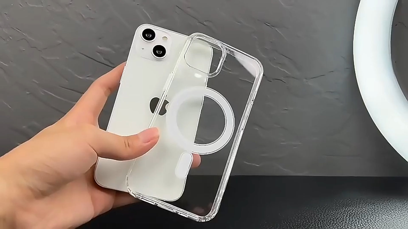 Case for Apple Iphone 17 16 15 14 Pro plus Max Magnetic Clear Magsafe Cover Skin