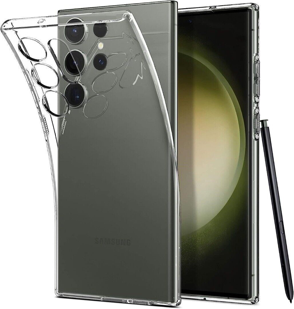 Case for Samsung Galaxy S24 Fe/Ultra/S25+ Clear Shockproof Silicone Phone Cover