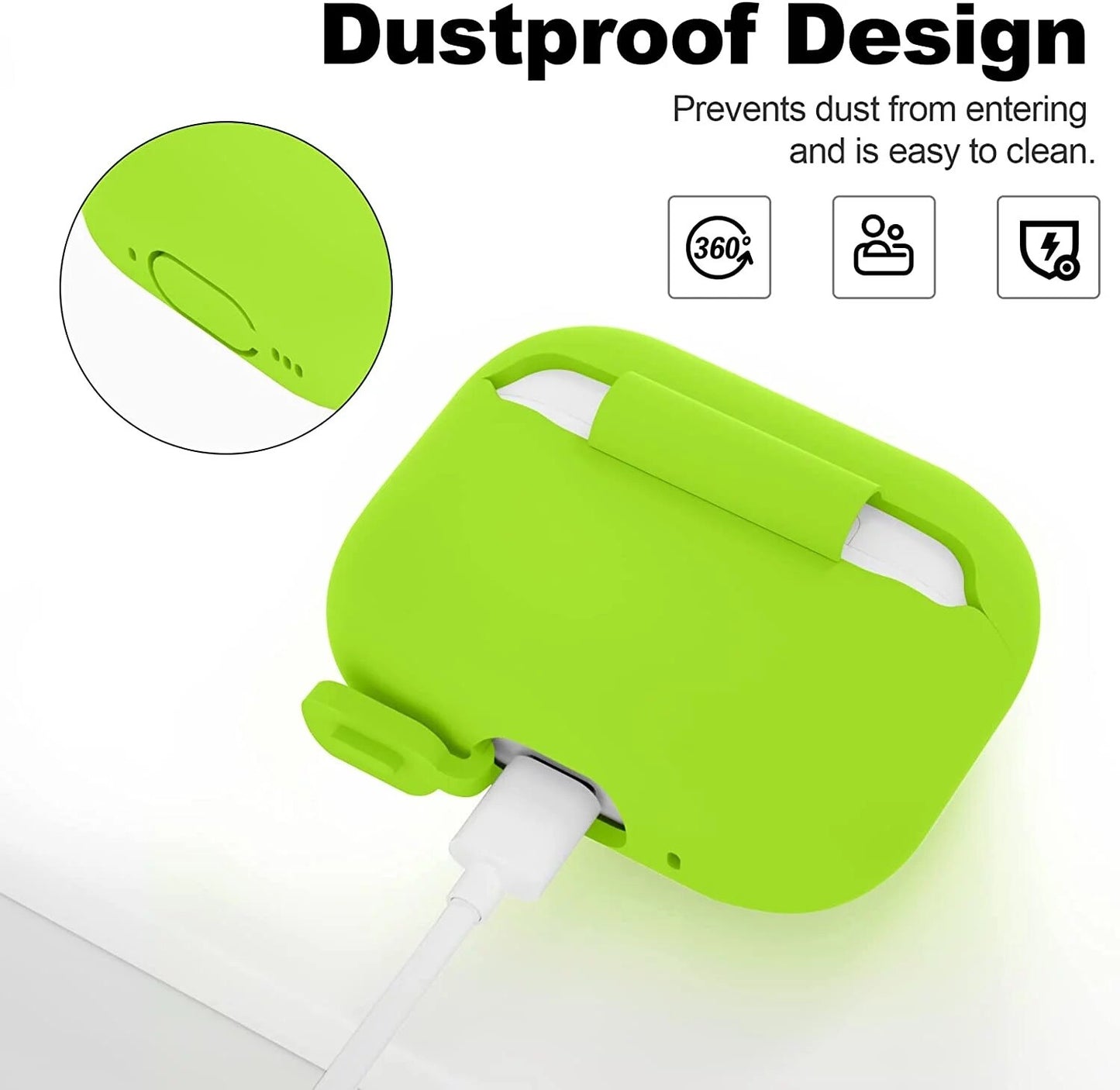 For Apple Airpods Pro 2Nd Gen 2022 Case Soft Liquid Silicone Shockproof Cove