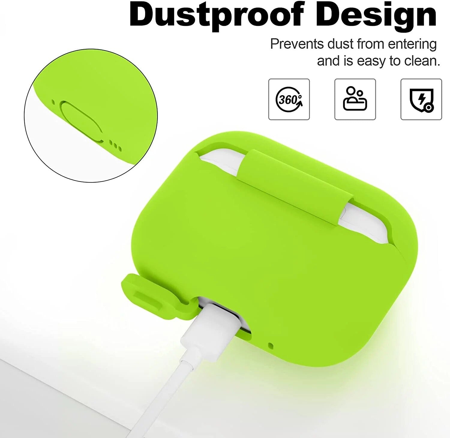 For Apple Airpods Pro 2Nd Gen 2022 Case Soft Liquid Silicone Shockproof Cove