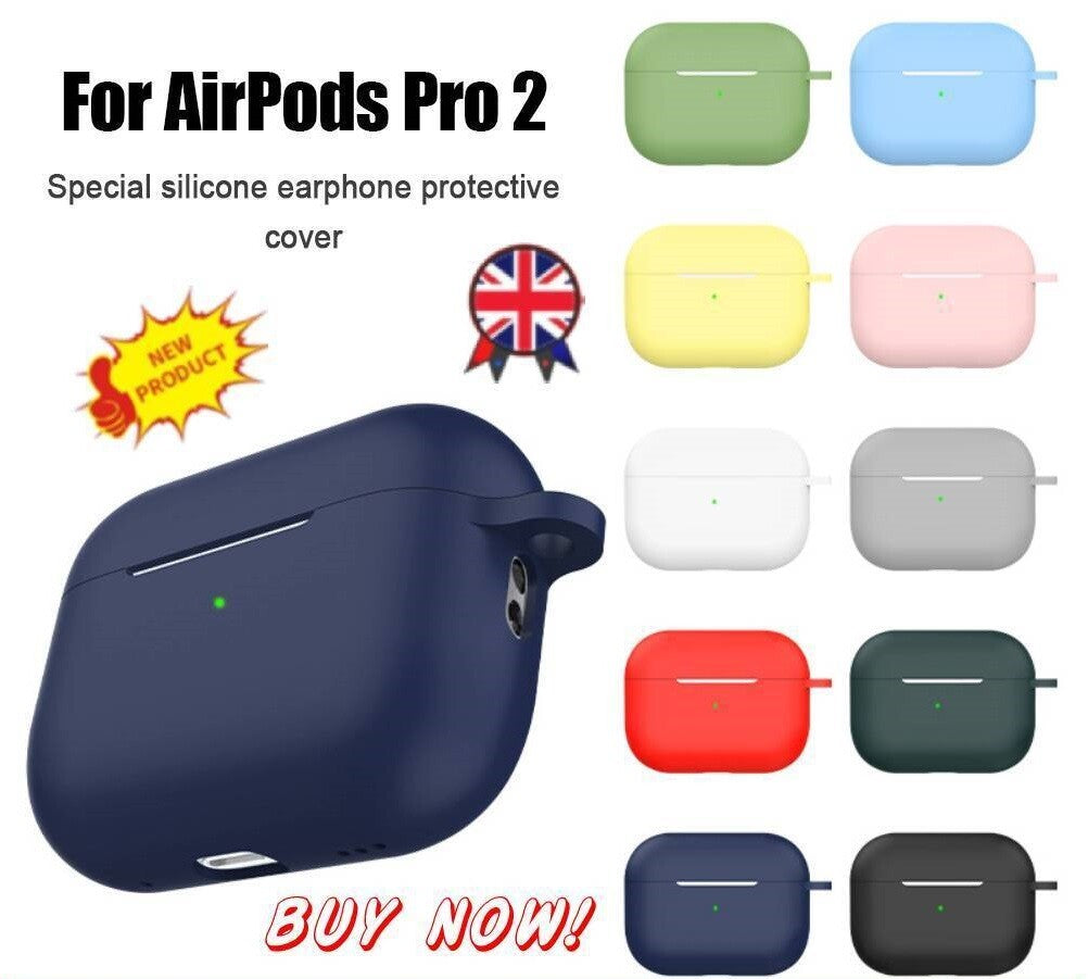 For Apple Airpods Pro 2Nd Gen 2022 Case Soft Liquid Silicone Shockproof Cove