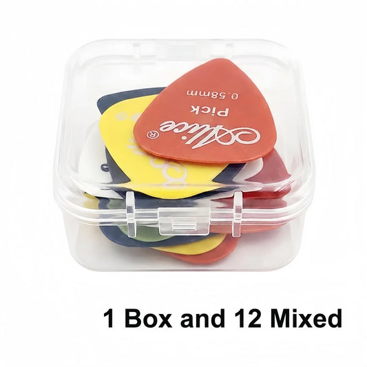 Multicolor Guitar Picks 50/100 Pieces Mixed ABS Premium Plastic Guitar Picks for Acoustic Electric Guitars Bass or Ukulele