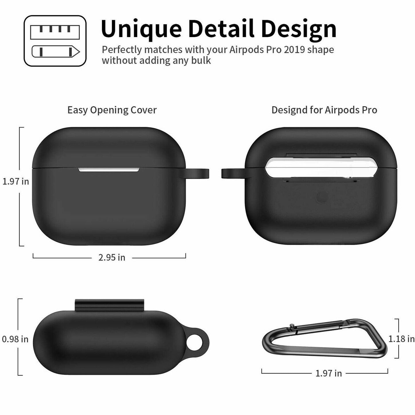 For Apple Airpods Pro 2Nd Gen 2022 Case Soft Liquid Silicone Shockproof Cove