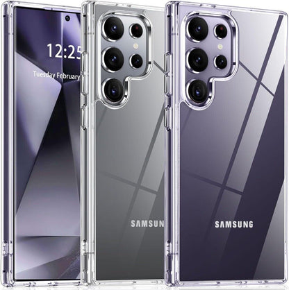 Case for Samsung Galaxy S24 Fe/Ultra/S25+ Clear Shockproof Silicone Phone Cover