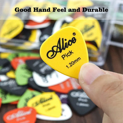 Multicolor Guitar Picks 50/100 Pieces Mixed ABS Premium Plastic Guitar Picks for Acoustic Electric Guitars Bass or Ukulele