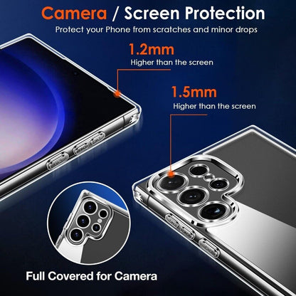 Case for Samsung Galaxy S24 Fe/Ultra/S25+ Clear Shockproof Silicone Phone Cover