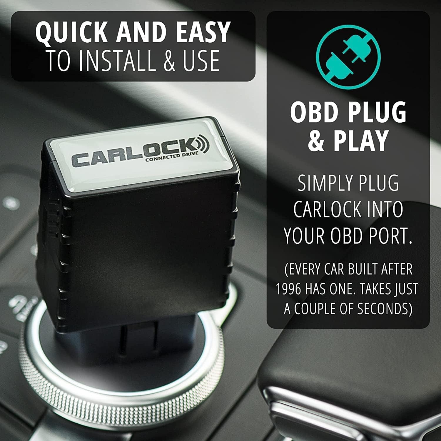anti Theft Car Device - Real Time UK 4G LTE Car GPS Tracker & Car Alarm System Security - OBD & Phone App - Auto Van Vehicles Tracking & Instant Alert of Suspicious Behavior