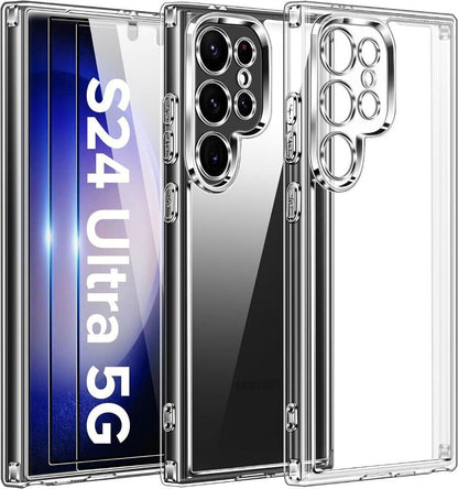Case for Samsung Galaxy S24 Fe/Ultra/S25+ Clear Shockproof Silicone Phone Cover