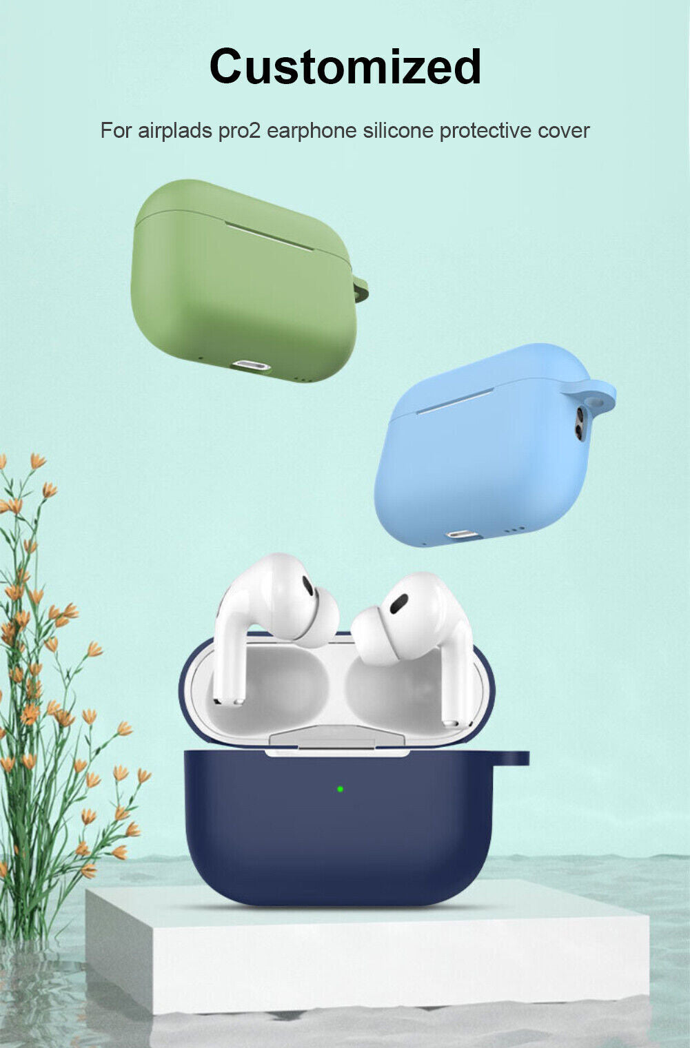 For Apple Airpods Pro 2Nd Gen 2022 Case Soft Liquid Silicone Shockproof Cove