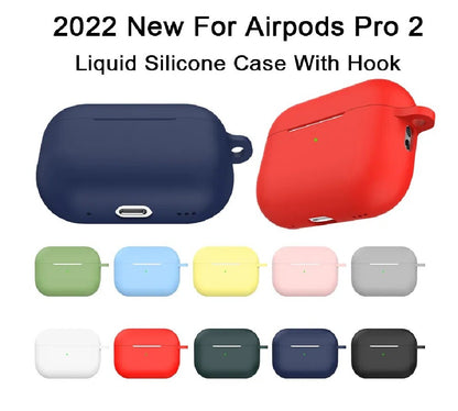 For Apple Airpods Pro 2Nd Gen 2022 Case Soft Liquid Silicone Shockproof Cove