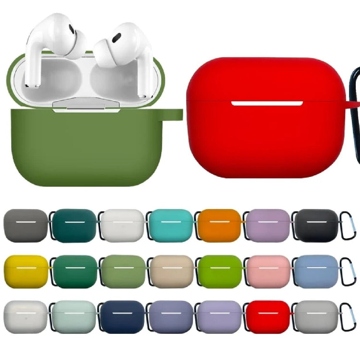 For Apple Airpods Pro 2Nd Gen 2022 Case Soft Liquid Silicone Shockproof Cove