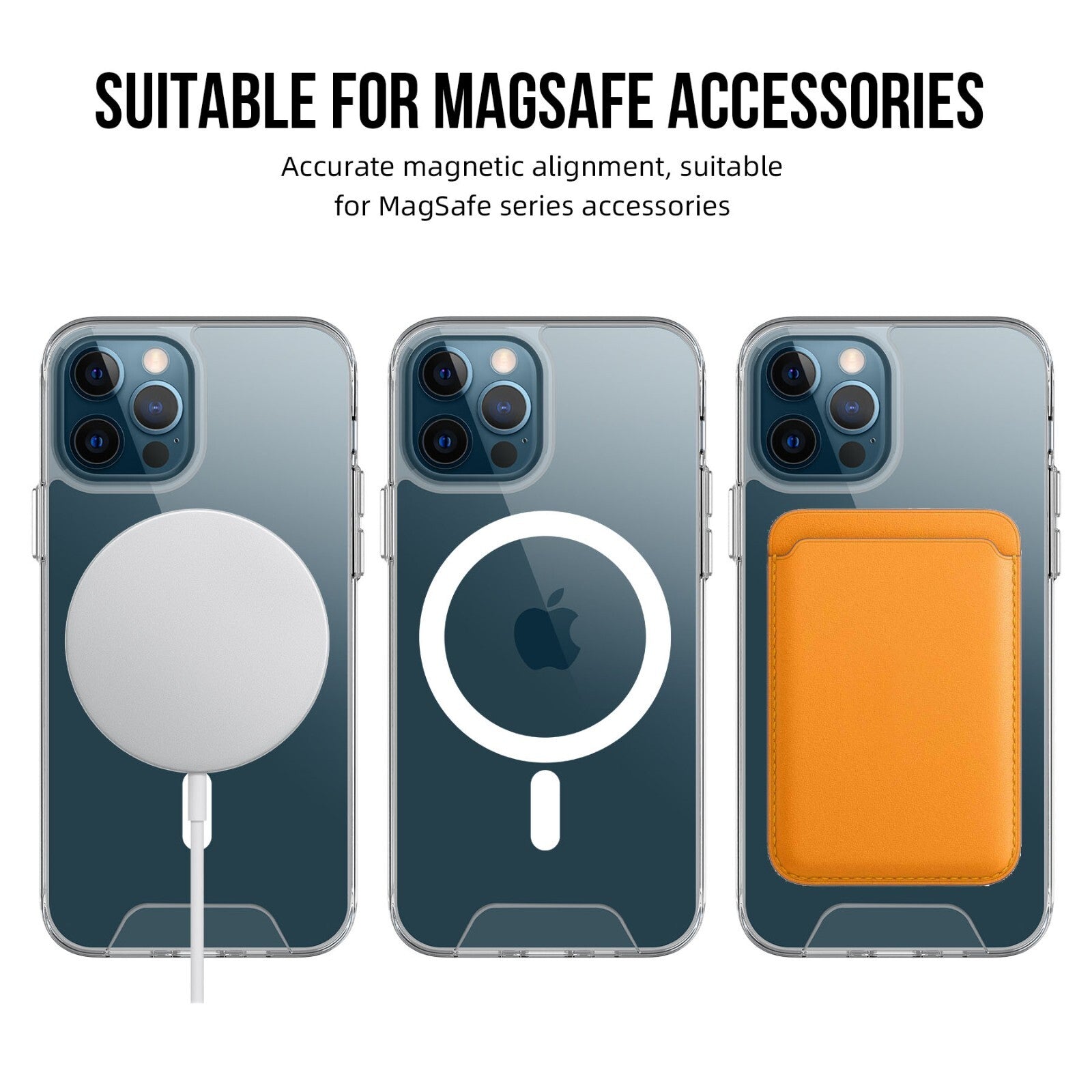 Case for Apple Iphone 17 16 15 14 Pro plus Max Magnetic Clear Magsafe Cover Skin