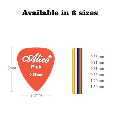 Multicolor Guitar Picks 50/100 Pieces Mixed ABS Premium Plastic Guitar Picks for Acoustic Electric Guitars Bass or Ukulele